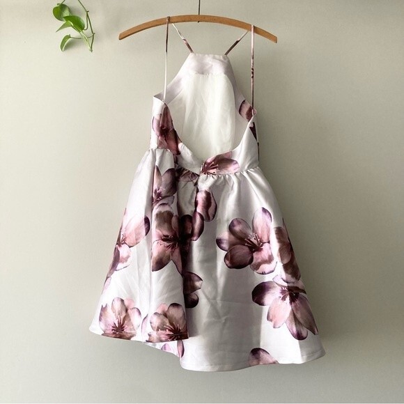 Lulus botanical bliss floral halter backless dress S - Picture 5 of 6